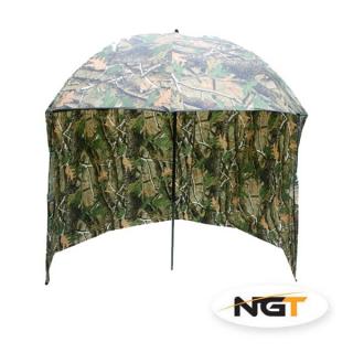 NGT Deštník s bočnicí kamuflážní 220cm