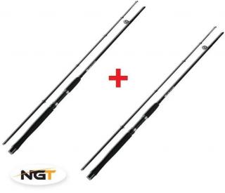 NGT Prut Carp Stalker Rod 8ft/2pc black 1+1 ZDARMA!