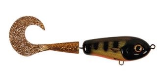 Strike Pro Wolf Tail 16cm Black Okoboji Perch Gold