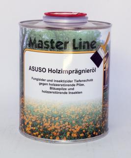 ASUSO impregnační olej pro venkovní prostředí, 750 ml (ASUSO Holzimprägnieröl LANGZEITSCHUTZ 0,75l impregnační olej)