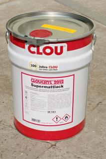 Bezbarvý lak CLOUCRYL, super matný, 20 l (CLOUCRYL 2012 supermatt, lak supermatný  20,0)