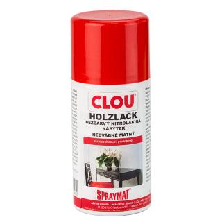 Bezbarvý lak ve spreji CLOU SPRAYMAT 300 ml (SPRAYMAT SDMT 0,3 lak ve spreji hedvábně matný)