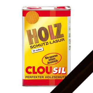 Černá - rozpouštědlová lazura na dřevo CLOUsil 5 l (Lazura na dřevo černá CLOUsil 5000 ml)