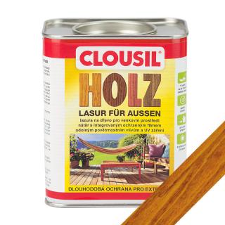 Kaštan - rozpouštědlová lazura na dřevo CLOUsil 0,75 l (Lazura na dřevo kaštan CLOUsil 750 ml)