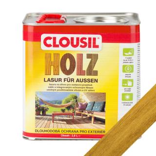 Ořech - rozpouštědlová lazura na dřevo CLOUsil 2,5 l (Lazura na dřevo ořech CLOUsil 2500 ml)