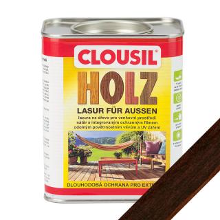 Palisandr - rozpouštědlová lazura na dřevo CLOUsil 0,75 l (Lazura na dřevo palisandr CLOUsil  750 ml)