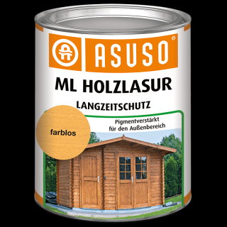 Rozpouštědlová lazura ASUSO ML Holzlasur bílá 750 ml (Lazura rozpouštědlová ASUSO ML Holzlasur bílá 0,75 l)