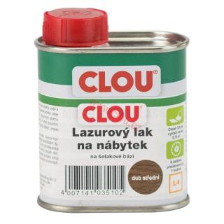 Šelaková lazura L4 CLOU, 125 ml, bezbarvá (L4 Lasur-Lack 0,125 ltr. bezbarvá šelaková lazura)