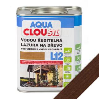 Teak - lazura na dřevo L12 vodou ředitelná, 2,5 l (L12 AQUA CLOUsil lazura na dřevo 2500 ml - teak)