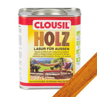 Teak - rozpouštědlová lazura na dřevo CLOUsil 0,75 l (Lazura na dřevo teak CLOUsil 750 ml)