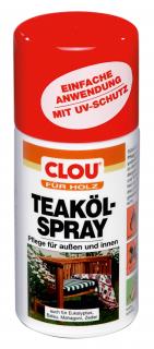 Teakový olej ve spreji CLOU, 300 ml (TEAKÖL Spray 0,300 teak.olej ve spreji)