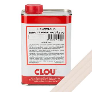 Tekutý vosk na dřevo W1 Holzwachs, transparentně bílý, 1 l (Holzwachs weiss, 1.0 transparentně bílý vosk)