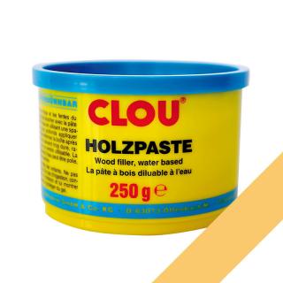 Tmel na dřevo CLOU Holzpaste Borovice, 250g, vodou ředitelný (CLOU Holzpaste w.kiefer, borovice tmel 0.25 kg)