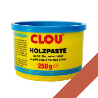 Tmel na dřevo CLOU Holzpaste Mahagon, 250g, vodou ředitelný (CLOU Holzpaste w.mahagon tmel 0.25 kg)