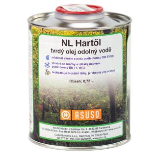 Tvrdý olej ASUSO NL Hartöl, 750 ml (ASUSO NL Hartöl 0,75l tvrdý olej)