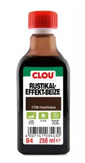 Vodové mořidlo B4 s rustikálním efektem, 250ml, bahenní hnědá (B4 Rustikální mořidlo 1706 moorbraun 0.25 ltr)