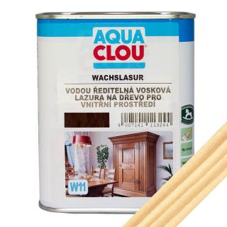 Vosková lazura na dřevo W11, bezbarvá 750 ml (W11 AQ Wachslasur 0.750 bezbarvá vosková lazura)