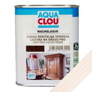 Vosková lazura na dřevo W11, bílá 750 ml (W11 AQ Wachslasur 0.750 bílá vosková lazura)