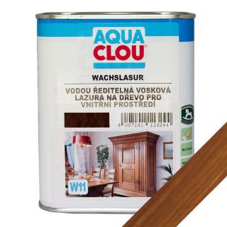 Vosková lazura na dřevo W11, tmavě hnědá 750 ml (W11 AQ Wachslasur 0.750  tmavě hnědá vosková lazura)