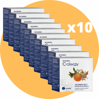 Sada 10x Vitamín C-olway - 100% Přírodní Forma Vitamínu C