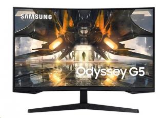 SAMSUNG Gaming Monitor 32  Odyssey LS32AG550EUXEN-prohnutý