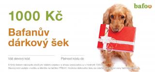 Bafanův elektronický dárkový šek 1000 Kč