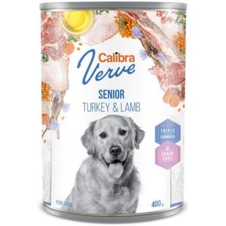 Calibra Dog Verve konzerva GF Senior Turkey & Lamb 400 g