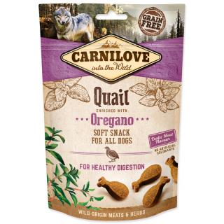 CARNILOVE Dog Semi Moist Snack Quail enriched with Oregano 200g