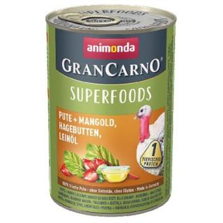 GRANCARNO Superfoods krůta,mangold,šípky,lněný olej 400 g pro psy