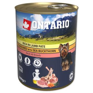 Konzerva ONTARIO Rich In Lamb Pate Flavoured with Sea Buckthorn - 800 g