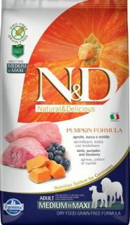 N&D Grain Free Dog Adult M/L Pumpkin Lamb & Blueb. 2,5 kg
