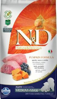 N&D Grain Free Dog Puppy M/L Pumpkin Lamb & Blueberry 2,5 kg