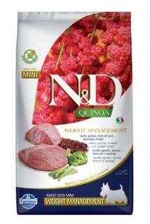 N&D Quinoa DOG Weight Mnmgnt Lamb &Broccoli Mini 2,5kg