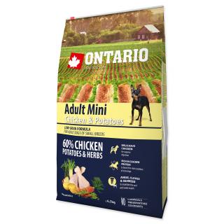 ONTARIO Dog Adult Mini Chicken & Potatoes & Herbs - 6,5 kg