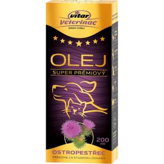 Vitar veterinae ostropestřec olej 200 ml