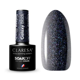 CLARESA hybridný Gél lak Galaxy Black 5g