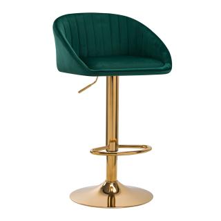 Kozmetická barová stolička QS-B16G VELVET GREEN