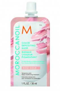 Moroccanoil Rose Gold Color Depositing Mask - tónující maska sa zlato-ružovým odleskom 30ml