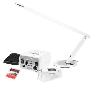 Profesionálna brúska POWER JD700 WHITE + Lampa SLIM 20W biela