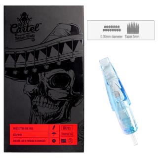 Tetovacie ihly-kazeta El Cartel 1015RM-1 10ks, 0.30mm