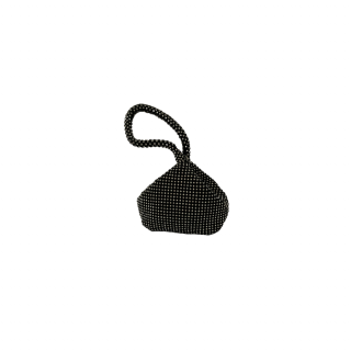 Společenská kabelka ve tvaru mošničky černá Velikost: 30 EU