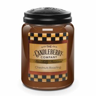 Candleberry - vonná svíčka Chestnuts Roasting (Opékání kaštanů) 624g