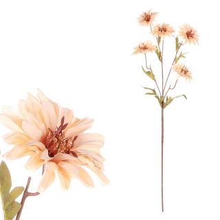 Chryzantéma, umělá květina, krémová