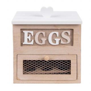 Dřevěná skříňka na vajíčka EGGS