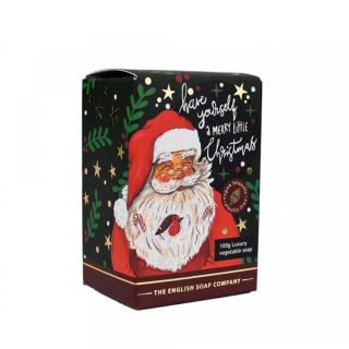 English Soap Company - Vánoční tuhé mýdlo Santa Klaus, Kadidlo & Myrha 100g