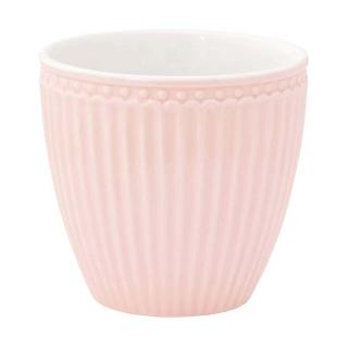 Green Gate - porcelánový latte hrnek Alice Pale Pink 350 ml