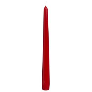 Kónická svíčka červená 24 cm, 1 ks