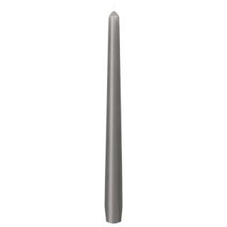 Kónická svíčka šedá 24 cm, 1 ks
