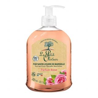 Le Petit Olivier - přírodní tekuté mýdlo Růže 300 ml