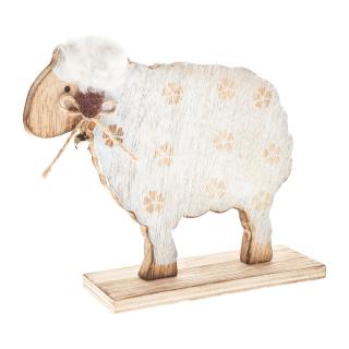 Ovečka, dřevěná dekorace 17x19 cm